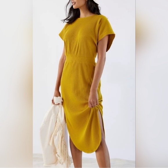 DAILY PRACTICE BY ANTHROPOLOGIE Dolman-sleeved Maxi Dress SIZE large EUC - Picture 1 of 6